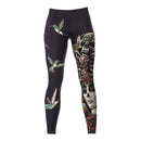 Women Girls Breathable Soft Smooth Yoga Fitness Gym Clothing Fashionable Print Sports Pants Leggings Stretch Trousers