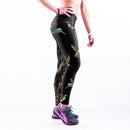 Women Girls Breathable Soft Smooth Yoga Fitness Gym Clothing Fashionable Print Sports Pants Leggings Stretch Trousers