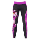 Women Girls Breathable Soft Smooth Yoga Fitness Gym Clothing Fashionable Print Sports Pants Leggings Stretch Trousers