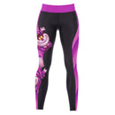 Women Girls Breathable Soft Smooth Yoga Fitness Gym Clothing Fashionable Print Sports Pants Leggings Stretch Trousers