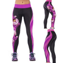 Women Girls Breathable Soft Smooth Yoga Fitness Gym Clothing Fashionable Print Sports Pants Leggings Stretch Trousers