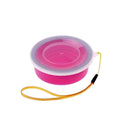 Silicone Camping Folding Cup Collapsible Trip Outdoor Travel Tool Rose Red