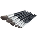 6PCS Flat Angled ROund Cosmetic Makeup Brush for Lip Eyeshadow Eyebrow Cheek Powder Foundation
