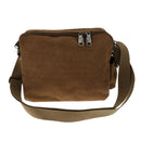 Retro Multifunction Canvas Messenger Bag Crossbody Shoulder Hand Bag Brown