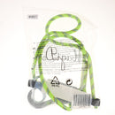 Fall Protection Shock Absorbing Rope Lanyard with Single Hook 2.2M Green
