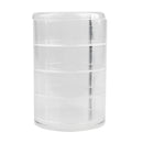Round Shape Rotatable Clear Acrylic Drawers Makeup Case Cosmetic Jewelry Display Rack Storage Box