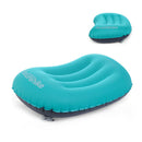 Portable Inflatable Air Pillow Travel Pillow Camping Head Rest Neck Cushion Blue