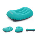 Portable Inflatable Air Pillow Travel Pillow Camping Head Rest Neck Cushion Blue