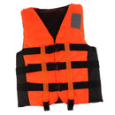 Professional Life Jacket Swimwear Polyester Life Vest for Water Sports Swimming Drifting Surfing (L, Orange)