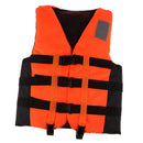 Professional Life Jacket Swimwear Polyester Life Vest for Water Sports Swimming Drifting Surfing (L, Orange)