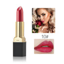 3 Shades Soft Nature Matte Makeup Velvet Effect Lip Lipstick Waterproof Long Lasting Lipsticks - 8# 9# 10