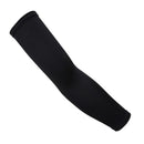Sun UV Protection Arm Sleeves Cycling Golf Sports Arm Cooler Black