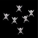 20pcs Pirate Pattern Alloy Stickers DIY Chic Decors Nail Art Tips