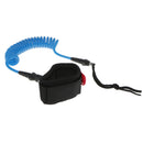 Safety Coil Paddle Leash Fishing Rod Tether Leash for Kayak Canoe Boat Blue