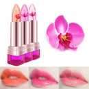 Moisturizing Jelly Flower Lipstick Color Changing Lip Gloss - Grape Flavor