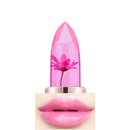 Moisturizing Jelly Flower Lipstick Color Changing Lip Gloss - Grape Flavor