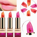 Moisturizing Jelly Flower Lipstick Color Changing Lip Gloss - Grape Flavor