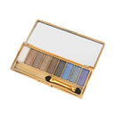 Easy Blending Long Lasting Waterproof Quick Pigmented Vibrant 9 Colors Glitter Eyeshadow Palette 5