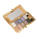 Women Girls Eye Makeup Professionals Home Salon Use 10 Colors Professional Diamond Eyeshadow Palette + Makeup Cosmetic Brush