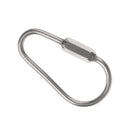 Camping Tool D Shape Carabiner Screw Lock Buckle Snap Clip Backpack Hook