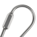 Camping Tool D Shape Carabiner Screw Lock Buckle Snap Clip Backpack Hook