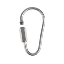 Camping Tool D Shape Carabiner Screw Lock Buckle Snap Clip Backpack Hook