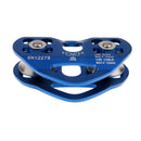 24KN Dual Sheaves Climbing Arborist Cable Trolley Pulley Rigging Rescue Gear