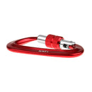 12KN Alloy Screwgate Locking Carabiner For Climbing Backpack Hook Red