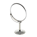 Free Stand Double Sided Makeup Cosmetic Mirror 1X 2X Magnifying Stand Mirror High Quality Stainless Steel & Glass
