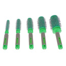 5PCS/SET Plastic Aluminium Spiral Handle Non Slip Design Convenient To Use Hair Roller Comb Hair Styling Accessory