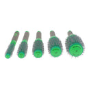 5PCS/SET Plastic Aluminium Spiral Handle Non Slip Design Convenient To Use Hair Roller Comb Hair Styling Accessory