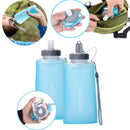 Magicdeal Silicone 500ml Collapsible Foldable Drink Kettle Water Bottle Outdoor Cycling Hiking Camping Sports Activities