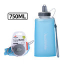 Magicdeal Silicone 750ml Collapsible Foldable Drink Kettle Water Bottle Outdoor Cycling Hiking Camping Sports Activities