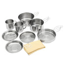 Outdoor Camping Backpacking Cooking Picnic Pot Pan Plate Cup Cookware Set