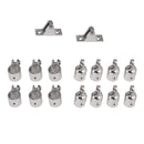 16Pcs/Set Boat Fittings Hardware for 4-Bow Marine Boat 316 Stainless Steel