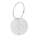 Travel Luggage Suitcase Baggage Safety Name Label Luggage Tag Travel Accessory Gift Silver