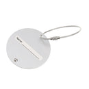 Travel Luggage Suitcase Baggage Safety Name Label Luggage Tag Travel Accessory Gift Silver