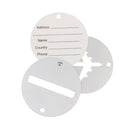 Travel Luggage Suitcase Baggage Safety Name Label Luggage Tag Travel Accessory Gift Silver