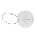 Travel Luggage Suitcase Baggage Safety Name Label Luggage Tag Travel Accessory Gift Silver