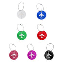 Travel Luggage Suitcase Baggage Safety Name Label Luggage Tag Travel Accessory Gift Silver