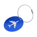 Travel Luggage Suitcase Baggage Safety Name Label Airplane Design Luggage Tag Travel Accessory Gift Blue