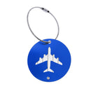 Travel Luggage Suitcase Baggage Safety Name Label Airplane Design Luggage Tag Travel Accessory Gift Blue