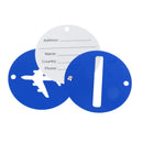 Travel Luggage Suitcase Baggage Safety Name Label Airplane Design Luggage Tag Travel Accessory Gift Blue