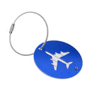 Travel Luggage Suitcase Baggage Safety Name Label Airplane Design Luggage Tag Travel Accessory Gift Blue