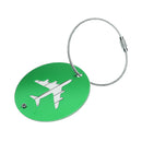 Travel Luggage Suitcase Baggage Safety Name Label Airplane Design Luggage Tag Travel Accessory Gift Green