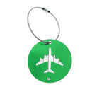 Travel Luggage Suitcase Baggage Safety Name Label Airplane Design Luggage Tag Travel Accessory Gift Green