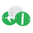 Travel Luggage Suitcase Baggage Safety Name Label Airplane Design Luggage Tag Travel Accessory Gift Green