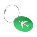 Travel Luggage Suitcase Baggage Safety Name Label Airplane Design Luggage Tag Travel Accessory Gift Green