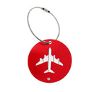 Travel Luggage Suitcase Baggage Safety Name Label Airplane Design Luggage Tag Travel Accessory Gift Red