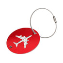 Travel Luggage Suitcase Baggage Safety Name Label Airplane Design Luggage Tag Travel Accessory Gift Red